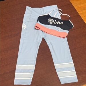 Lilybod athletic set (jibe spin collab) leggings adult small, top xs!